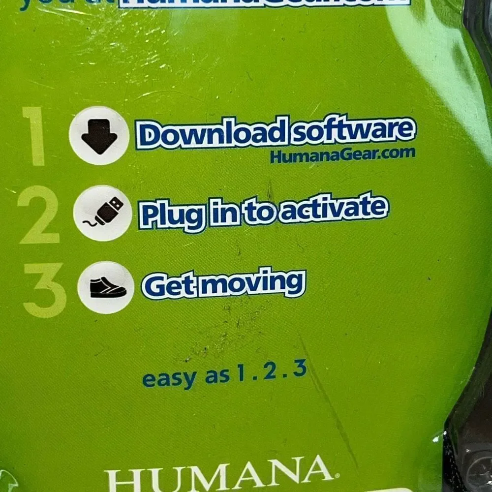 Humana Gear Step Counter g1.0 Daily Pedometer Counts Steps Daily Track Progress